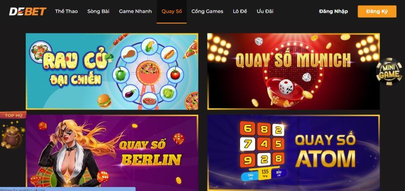 Debet - Hướng dẫn chơi nhà cái cá cược đến từ Đức - Update 12/2023 6 Trải nghiệm game quay số Debet
