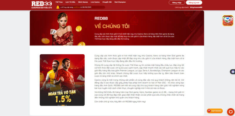 RED88 - Nhận thưởng không giới hạn cùng nhà cái uy tín - Update 12/2023 1 Đánh giá sự uy tín của Red88