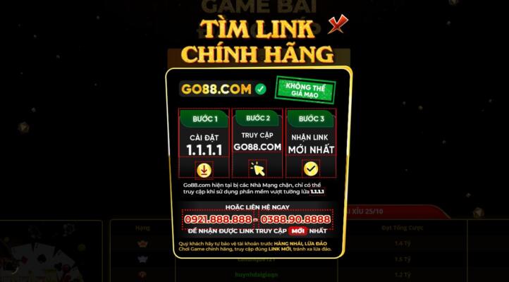 Tim link go88 - Nhà Cái Uy Tín